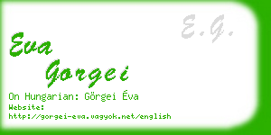 eva gorgei business card